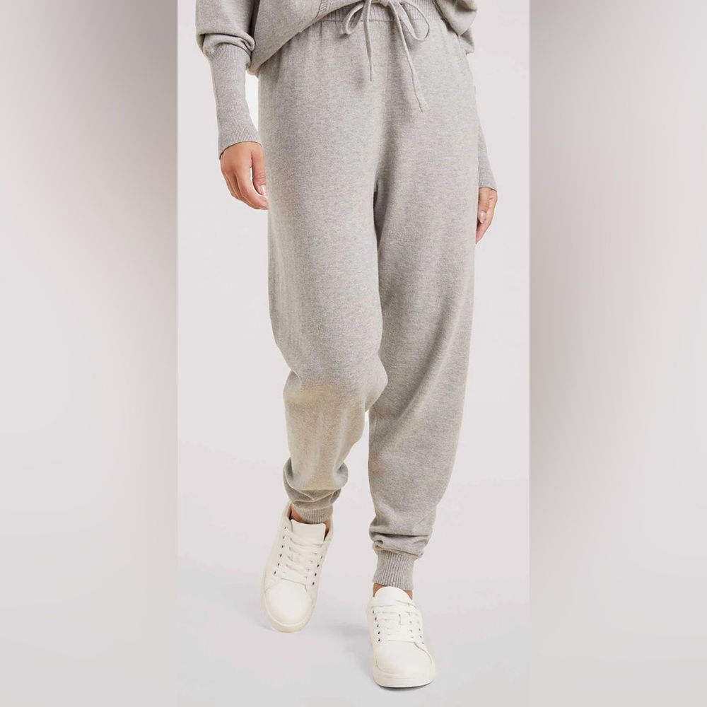 Nuuds Luxe Knit Jogger Heather Grey Size XL